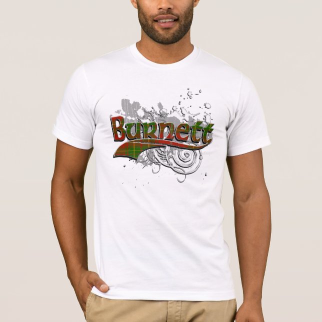 T-shirt Grunge de tartan de Burnett (Devant)