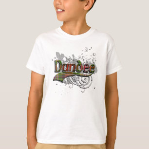 T-shirt Grunge de tartan de Dundee