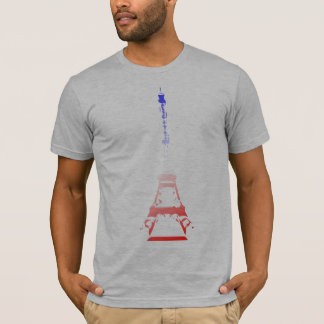 T-shirt Grunge de Tour Eiffel