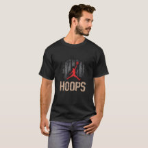 Grunge Design vintage de basket-ball "Hoops"