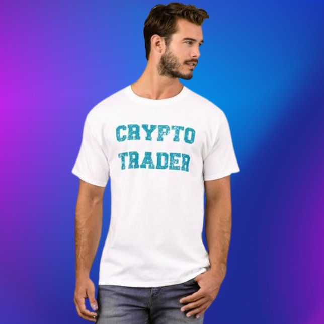 T-shirt Grunge du commerçant de crypto (Créateur téléchargé)