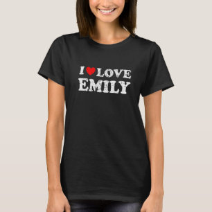 T-shirt Grunge en état de décomposition Style I Love Emily