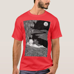 T-shirt Grunge Fairy Sleeping Fairycore Lit Foncé esthétiq