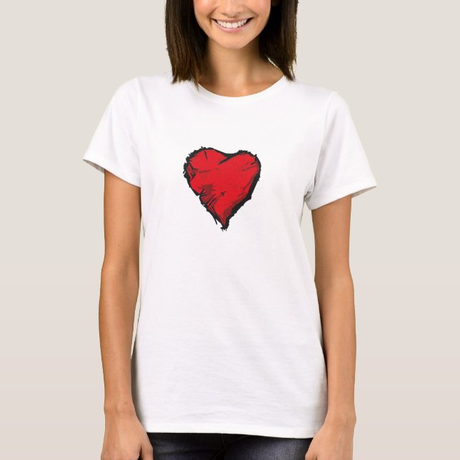T-shirt Grunge Heart (Devant)