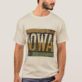 T-shirt Grunge Iowa en détresse