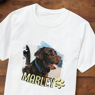 T-shirt Grunge moderne Jouer Simple Personnalisé Photo Ani