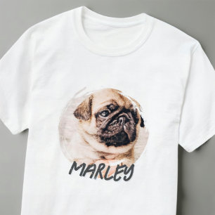 T-shirt Grunge moderne Jouer Simple Personnalisé Photo Ani