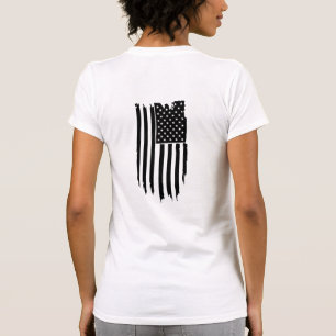 T-shirt *~* Grunge Patriotic Modern USA American Flag