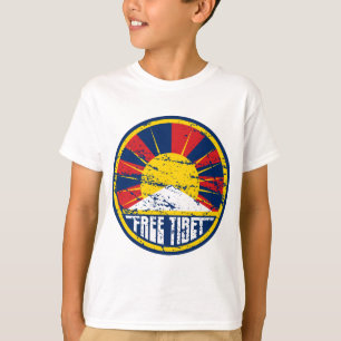T-shirt Grunge ronde libre du Thibet