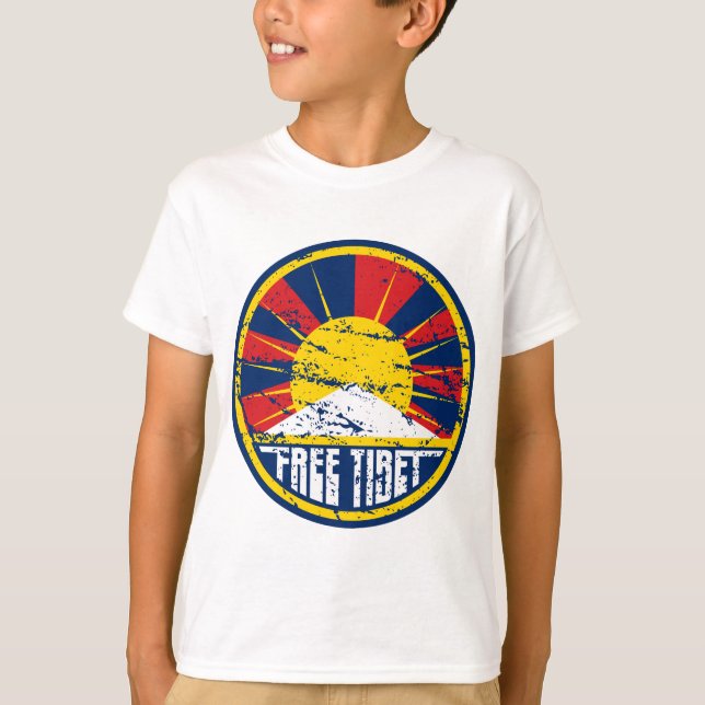 T-shirt Grunge ronde libre du Thibet (Devant)
