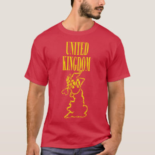 T-shirt Grunge Royaume-Uni Joyeux visage souriant
