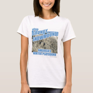 T-shirt Grungy Snowmum Parodie Winter Travel Design