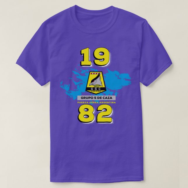 T-shirt Grupo 5 de Caza 1982 Fuerza Area Argentina (Design devant)