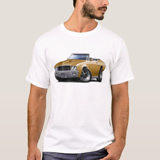 T-shirt GS 1970-72 de Buick convertible en or (Devant)
