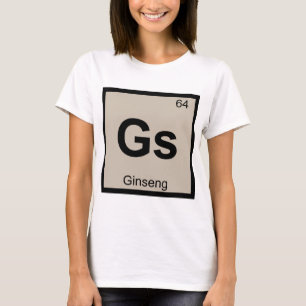 T-shirt Gs - Chimie du Ginseng Symbole du tableau périodiq