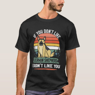 T-shirt GSD041 - Si vous n'aimez pas berger allemand, je n