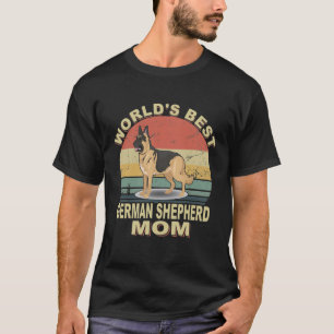 T-shirt GSD082 - Meilleur berger allemand au monde Maman V