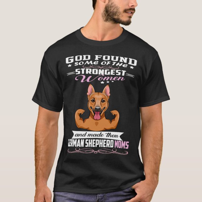 T-shirt GSD116 - Berger Allemand Maman Dieu A Trouvé Une P (Devant)