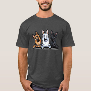 T-shirt GSD noir blanc et tan