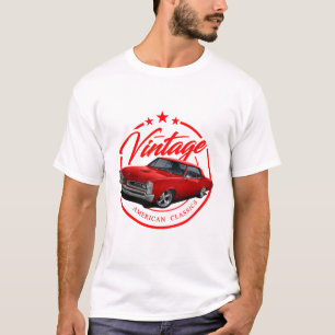 T-shirt GTO rouge rétro Vintage