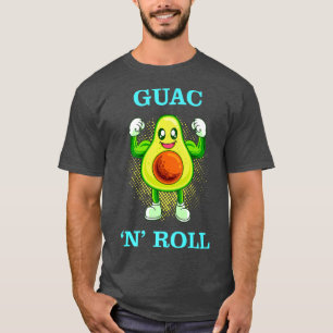 T-shirt Guac n Roll Funny Avocado Vegan Gift VegetarianT-S