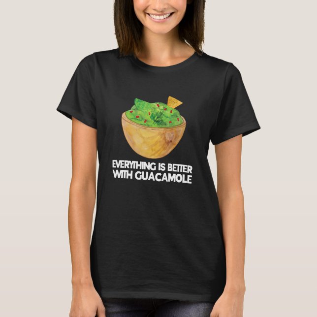T-shirt Guacamole Avocado Mayo Vegan Food Guac Limites (Devant)