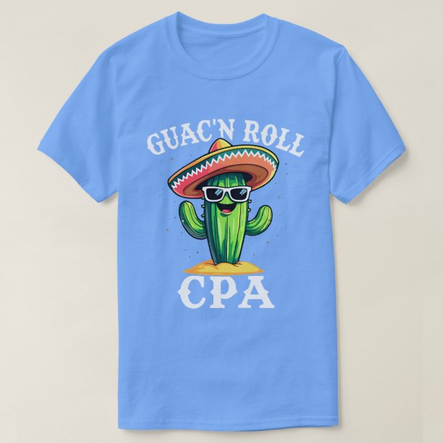 T-shirt Guac'n Roll CPA Funny Comptable Humour pour Certif (Design devant)
