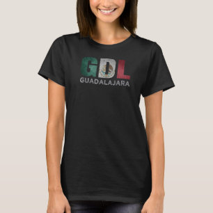 T-shirt Guadalajara Mexique Drapeau mexicain Roots Airport