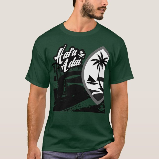 T-shirt GUAM RUN 671 Sceau du pont Inarajan (Devant)
