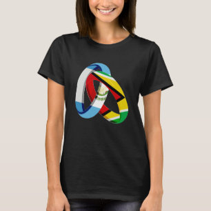T-shirt Guatemala Drapeau Guyana Grosse bague de mariage M