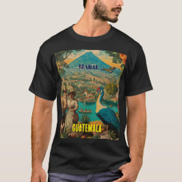 T-shirt GUATEMALA, IZABAL Retro poster