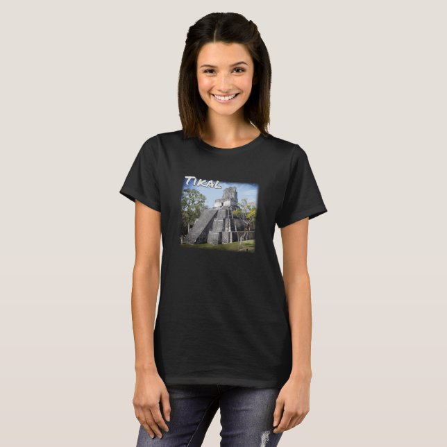 T-shirt Guatemala Tikal Ruines Temple (Devant entier)