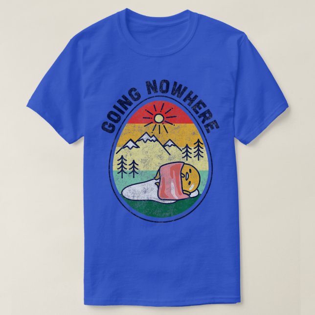 T-shirt Gudetama le Camping Oeuf Lazy Ne Parcours nulle pa (Design devant)