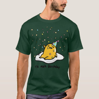 T-shirt Gudetama l'Oeuf Lazy Son Meh mon Confetti d'annive