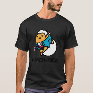 T-shirt Gudetama l'Oeuf Lazy USA l'Amérique patriotique Fo