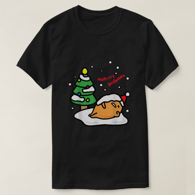 T-shirt Gudetama Mehrry Gudemas Christmas Tee (Design devant)
