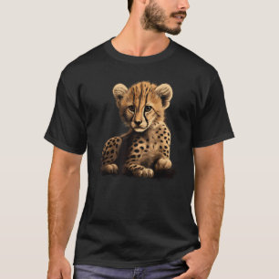 T-shirt Guépard Chat Sauvage Jeune Grand Chat Safari Afriq