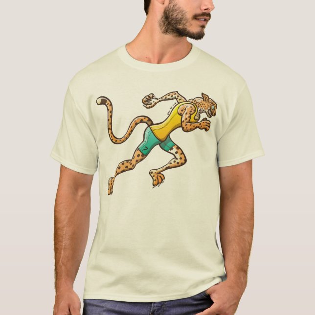 T-shirt Guépard de coureur (Devant)