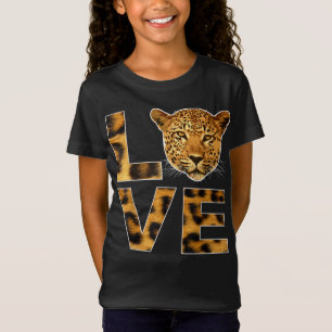 T-Shirt guépard visage instinct animal né sauvage léopard 