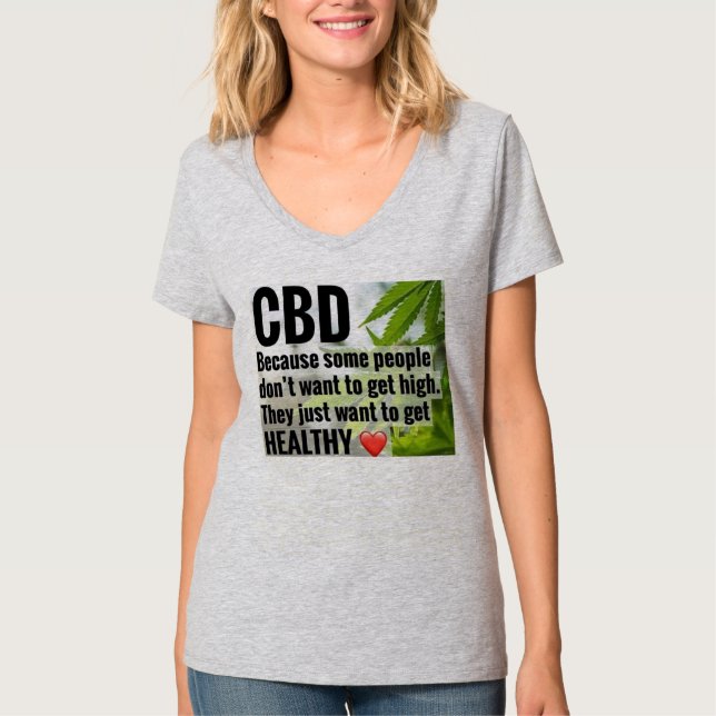 T-shirt guérissez avec CBD (Devant)