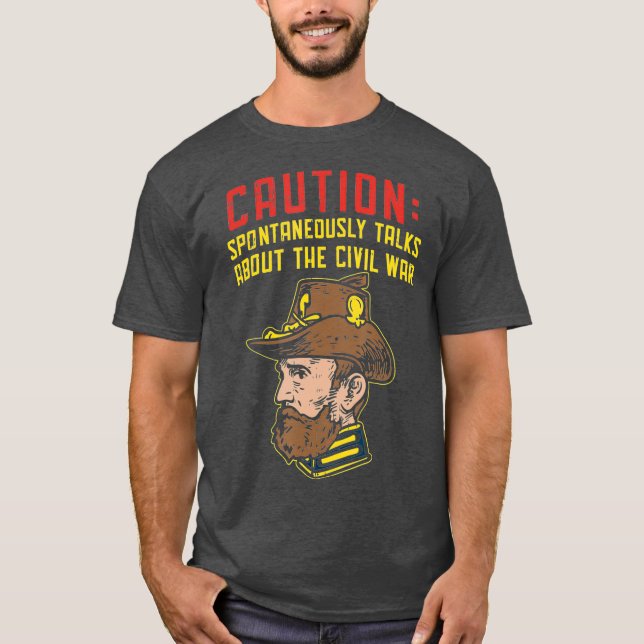 T-shirt Guerre civile plaisante Guerre civile reconstituti (Devant)