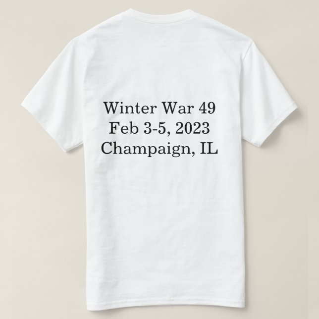 T-shirt Guerre d'hiver 49 Chemise (Design dos)