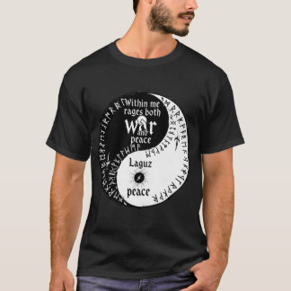 T-shirt Guerre et Paix Yin-Yang - Équilibre Runique