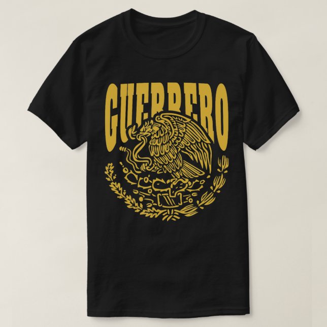 T-shirt Guerrero Mexique Téléphone d'État mexicain (Design devant)