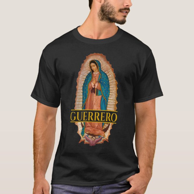 T-shirt Guerrero Virgen De Guadalupe Guerrero (Devant)