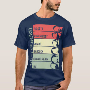 T-shirt Guerres Civiles Portes Gettysburg Beard Old School