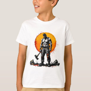 T-shirt guerrier barbare médiéval imaginaire hummer force