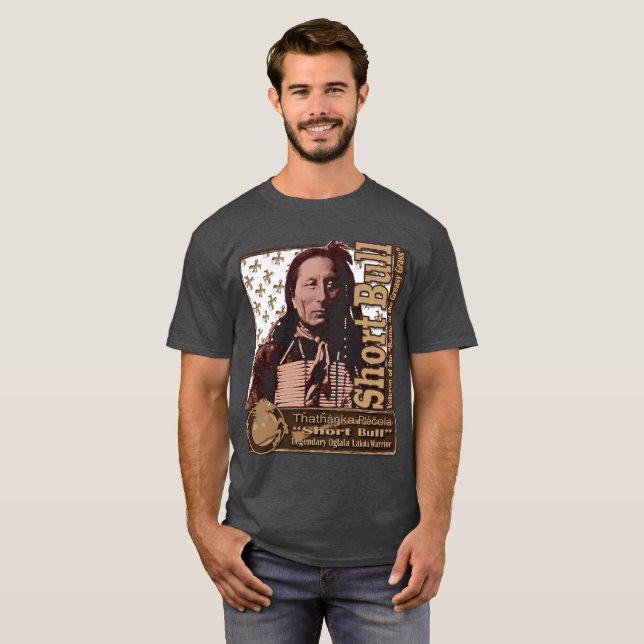 T-shirt Guerrier court de Taureau Cheyenne (Devant entier)