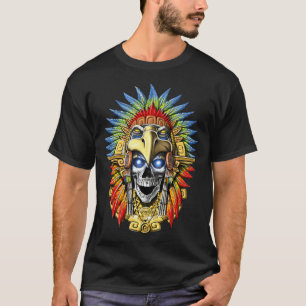 T-shirt Guerrier crâne d'aigle aztèque