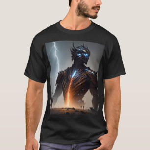 T-shirt Guerrier Cyborg de la foudre
